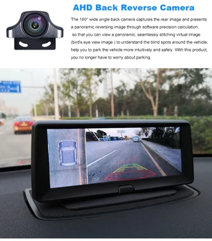 Labākais 7 collu IPS ADAS Andriod Auto GPS Navigator Četrkodolu Full HD 1080P Dual Dash Cam DVR Video ierakstīšanas Kamera Ar Nakts Redzamības