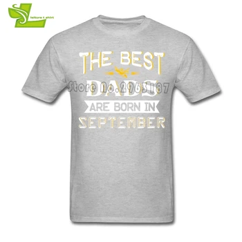 Labāko Tēti Ir Dzimis septembrī Cilvēks, T Krekls Mājas apstākļos, Izmantot T-Krekls Vīriešiem ar Īsām Piedurknēm Apaļu Kakla Tshirts Tētis Apģērbi