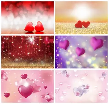 Laeacco Mīlestību Sirdī Light Bokeh Valentīna Diena Salds Kāzu Fotogrāfijā Fona Pielāgota Backdrops Foto Studija