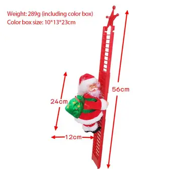 Laimīgu Jauno Gadu, Ziemassvētku Rotājumi DIY Ziemassvētku Dāvanas Santa Claus, Kāpjot pa Kāpnēm Koka Kulons Lelle Šarmu Mājas Apdare