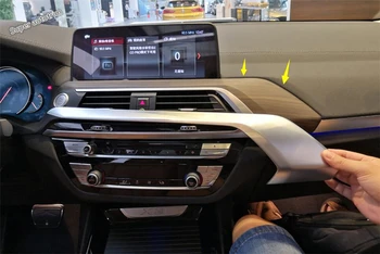 Lapetus ABS Centra Kontroles Instruments, Apdares Lentes Rāmja Vāks Piederumi, Melns, piemērots BMW X3 G01 2018. - 2021. gadam