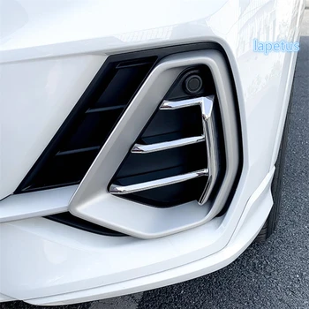 Lapetus Priekšpusē, Miglas Lukturi Foglight Lampas Apdare, Rāmis, Vāks Melns, 2 Gab. / Komplekts der Audi Q3 2019. - 2021. gadam ABS Chrome / Sarkana