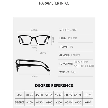 Lasījums brilles ir moderns un viegls, lasīšanas brilles, lai vīriešiem un sievietēm +1.00 1.50 2.00 2.50 3.00 3.50 4.00 AE0979