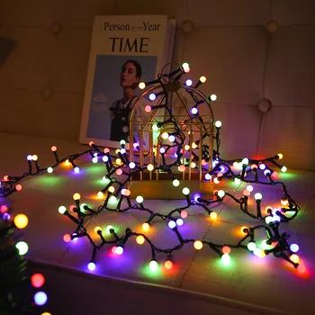 Led Bumbu Lampas String Ziemassvētku Laterna Āra Ūdensizturīgs Saules Dārza Dekoratīvās Gaismas Vainags Ar Saules Bateriju Pasaku Gaismas