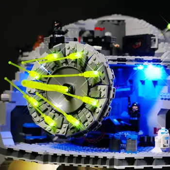 Led Gaismas Par Lego 75159 Star Wars Sērijas Nāves 05063 Celtniecības Bloki, Ķieģeļi, apgaismojums Rotaļlietas (tikai gaisma)