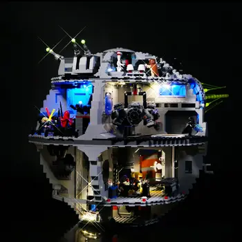 Led Gaismas Par Lego 75159 Star Wars Sērijas Nāves 05063 Celtniecības Bloki, Ķieģeļi, apgaismojums Rotaļlietas (tikai gaisma)