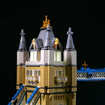 Led Light Komplekts lego 10214 Arhitektūra, London Tower Bridge ēkas Gaismu Komplekts Saderīgs Ar 17004 (NAV iekļautas Modelis)