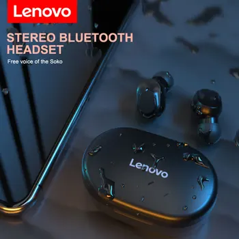 Lenovo TWS Austiņas Bezvadu Bluetooth 300mAh Touch Kontroli Spēļu Austiņas Stereo bass Ar Mic Trokšņa Samazināšanas sporta austiņas