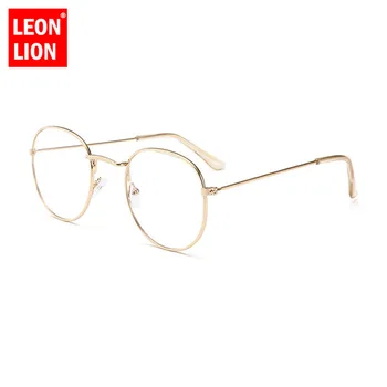 LeonLion Ir 2021. Kārta Mazo Rāmi Saulesbrilles Sieviešu/Vīriešu Metāla Retro Brilles Dāma Luksusa, Saules Brilles Vintage Oculos De Sol Feminino