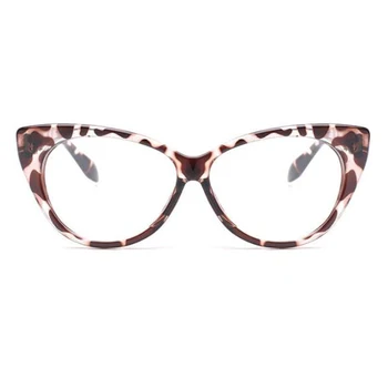 Leopard Lasīšanas Brilles Vintgae Retro Kaķu Acu Brilles Rāmis Notīrīt Objektīvu Punktiem +1 +1.5 +2 +2.5 +3 +3.5 Briļļu Rāmja Brilles