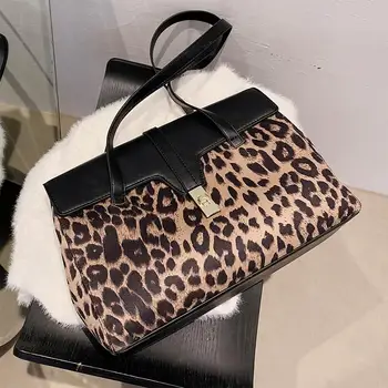 Leopards Izdrukāt Sieviešu Pleca Soma lielas Jaudas Tote Somas Sievietēm 2020. Gadam, Modes PU Ādas Sieviešu Somas Gadījuma Liels Shopper