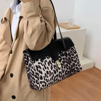Leopards Izdrukāt Sieviešu Pleca Soma lielas Jaudas Tote Somas Sievietēm 2020. Gadam, Modes PU Ādas Sieviešu Somas Gadījuma Liels Shopper