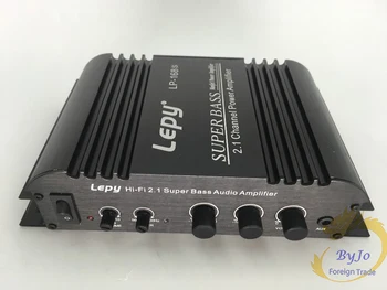 Lepy LP-168S Mini HiFi 12V 40W x 2+ 68W RMS izejas jaudas pastiprinātāju 2.1 CH Auto Auto Mājas Audio Stereo Basu Skaļrunis + Strāvas Adapteris