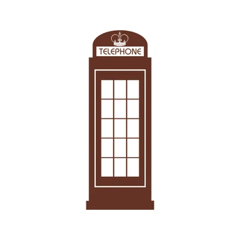 Liela Londonas Telefona Kastē Sienas Uzlīmes, viesistaba, Dīvāns Milzīgu Retro AK Telefona Kaste Sienas Decal Guļamistabas Bērnu Istabas Vinila Sienas Dekori