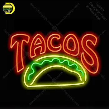 Liela Tacos Neona Gaismas Zīme Stikla Caurule, Neona Spuldzes Zīme Dekoru, Sienas, Pārtikas Veikals, Kafijas Neona valdes Zīme lampas anuncio luminoso Atarii