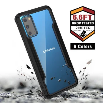 Lieljaudas Aizsardzības gadījumā Samsung Galaxy S20 / S20 Plus / S20 Ultra luksusa caurspīdīgs, matēts telefonu gadījumos aizmugurējo vāciņu