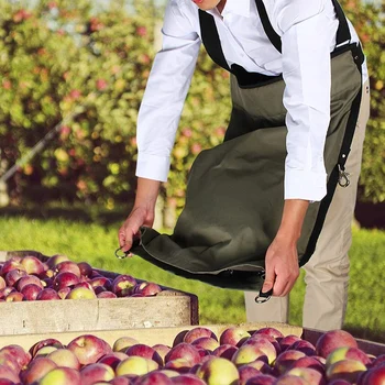 Liels Augļu Picking Soma, Regulējams Ražas Dārza Priekšauts Uzglabāšanas Maisiņš Ražas Dārzeņu Big Apple Augļi