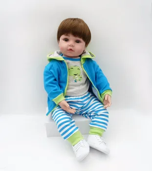 Liels izmērs 60CM 6-9Monthbaby izmērs spilgti atdzimis toddler silikona lelles bērnu modes princese dāvana meitenēm bebe dāvanu bonecas