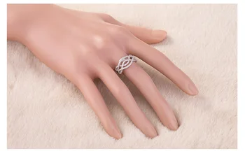 Lielā Izpārdošana Sākotnējā Sudraba Krāsu Rotaslietas Dimanta Gredzeni Sievietēm 7mm CZ Diamant Kāzu Iesaistīšanās Dārgakmens Gredzeni