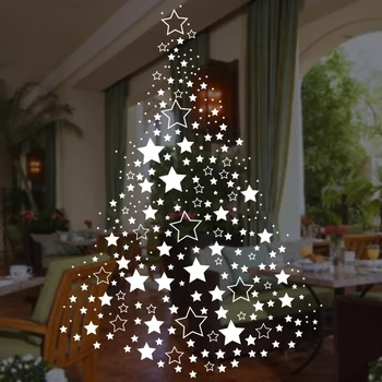 Lielā Ziemassvētku Uzlīme X mas Decal Plakāti, Vinila Sienas Uzlīmes Decor Sienas Stikla skatlogu Mājas Apdare