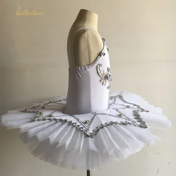 Lielā izpārdošana Baleta Kleitu Meitenēm Baleta Tutu Bērniem Baltā Gulbja Ezera Baletam Bailarina Deju apģērbi Bērniem Posma Izpildes Kostīms