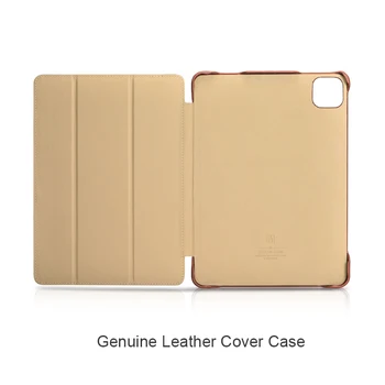 Lietā par iPad Pro 11 2018 2020 Fran-k42 Genuine Leather Flip Case Slim Biznesa Stāvēt Smart seguma iPad Pro 11