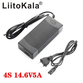 LiitoKala 14.6 V 5A Lādētāju 4S 14,4 V 12V LiFePO4 akumulators 14,4 V LiFePO4 Baterijas Lādētāju Input 100-240V Drošības Stabils