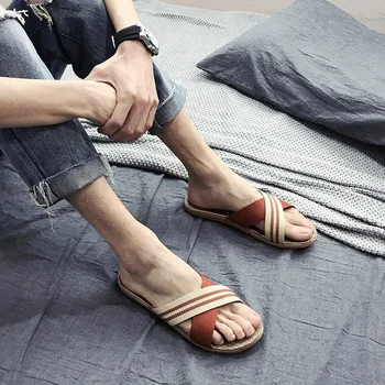 Lina Čības Sieviešu sandales Ikdienas Veļa Slaidi Multi-stilu neslīdoša Čības Iekštelpu vīriešu Sandales Flip Flops Pludmales Apavi