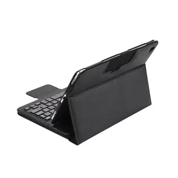 Litchi Tabletes Apvalks priekš Samsung Galaxy Tab S6 Lite 10.4 P610 P615 P618 Gadījumā Bluetooth Bezvadu Tastatūra ar Magnētisko Statīvu Vāks+Pildspalva