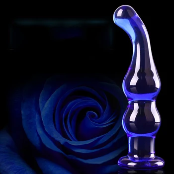Lodziņā Stikla pievienojiet anālā nūjiņa seksa rotaļlietas, lai cilvēks sievietēm, prostatas massager GSPOT Kristāla KRELLES tūpļa butt plug Stimulē seksuālo fetišs