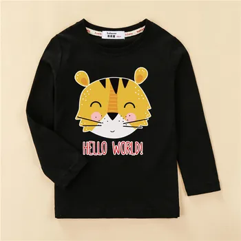 Lolocee garām piedurknēm bērniem drēbes cute maz tīģeris tīsas bērnu meiteņu kokvilnas t-krekls vasaras karikatūra izdrukāt topi zēnu krekls 3-14T