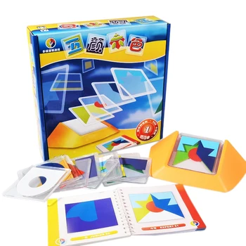 Loģika Puzzle Spēle, 100 Izaicinājums Krāsu Kodu Tangram Mozaīkas Valdes Puzzle Rotaļlietas, lai Attīstītu Telpisko Domāšanu Rotaļlieta Dāvana