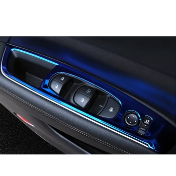 Lsrtw2017 nerūsējošā tērauda automašīnas logā vadības panelis apdares par renault koleos 2016 2017 2018 2019 Samsung QM6