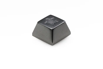 Lucky star anodēta alumīnija keycaps ar Pulēšana & slīpēšanas pasūtījuma mehāniskās klaviatūras gaismas, piemēram, ķiršu profils, pelēks