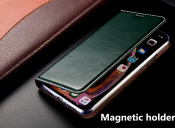 Luksusa Augstas kvalitātes Īstas Ādas Magnētisko Maksts Gadījumā Xiaomi Mi A3/Xiaomi Mi A2 Pārsegu Kartes Slots Turētājs Būtiska Coque Capa