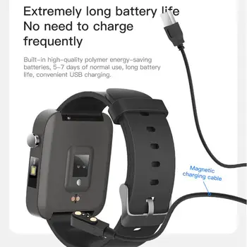 Luksusa Bluetooth Smart Skatīties Zvana Signāls Ķermeņa Temperatūras Tests Sporta Aproce Ziņu Atgādinājums Brīvroku Android Telefoni Apple