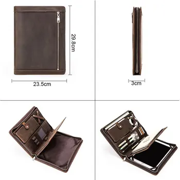 Luksusa Retro Govs Ādas Gadījumā Segtu ipad pro 10.5/11/9.7 inchTablet Piedurknes Kabata Notebook Case Bag