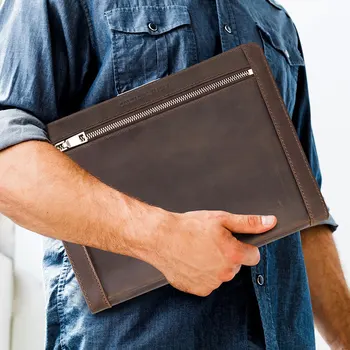 Luksusa Retro Govs Ādas Gadījumā Segtu ipad pro 10.5/11/9.7 inchTablet Piedurknes Kabata Notebook Case Bag
