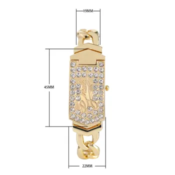 Luksusa Rhinestones Displeja Pārsegs Vāka Dizains Dāmu Aproce Pulksteņi Elegants Sieviešu Rokas pulksteņi Sieviešu Rokassprādze Pulkstenis Kvarca Dāvanas