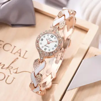 Luksusa Skatīties Uz Sievietēm Metālu Sakausējumu, Dimanta Siksna Modes Dāmas Rokas Pulksteņi Biznesa Kvarca Pulkstenis Rokas Pulksteņi Zegarek Damski Reloj