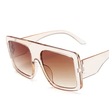 Luksusa Zīmolu Laukumā Saulesbrilles Sieviešu Dizaineru Atdzist Lielgabarīta Saules Brilles Ir 2021. Tendence Vintage Retro Sunglass Sieviete Bezmaksas Piegāde