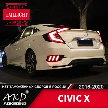 Lukturu Automašīnas Honda Civic G 10 X 2017-2020 LED Aizmugurējie Lukturi Miglas lukturis Dienas Gaitas Lukturi DRL Tūninga Automašīnas, Auto Piederumi