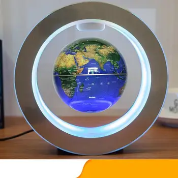 LumiParty 4 Collas Kārta LED Peldošās Pasaulē Magnētiskā Levitation Gaismas Mājas Darbvirsmas Dekoru 10,5 cm