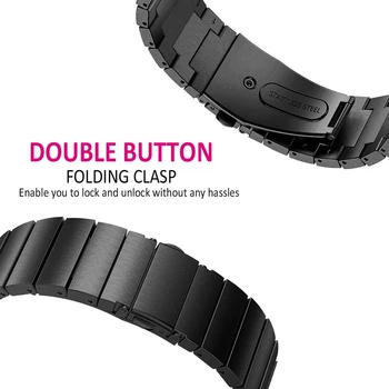 Līdz 2020. gadam Samsung Galaxy Watch3 41mm 45 mm Aproce 20mm 22mm Metāla, Nerūsējošā Tērauda Lentes Active2 40mm 44mm/Galaxy Skatīties 46mm
