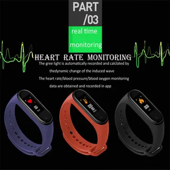 M4 Smart Joslā Aproces Fitnesa Tracker Veselības Sirdsdarbības Ātrums, asinsspiediens Bluetooth Sporta Aproce smart joslā Pulksteņi