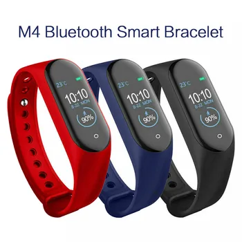 M4 Smart Joslā Aproces Fitnesa Tracker Veselības Sirdsdarbības Ātrums, asinsspiediens Bluetooth Sporta Aproce smart joslā Pulksteņi