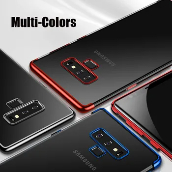 MAKAVO Samsung Galaxy Note 9 Lietā Luksusa Skaidri Pārredzama Telefonu Gadījumos Samsung Galaxy S9 Plus A6 A8 Plus 2018