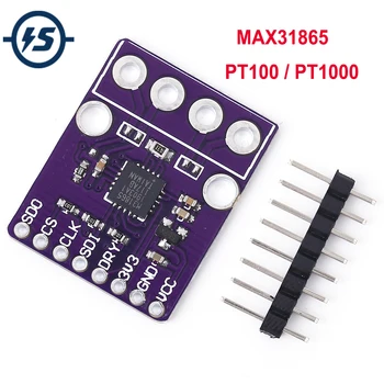 MAX31865 PT100/PT1000 PTA Converter Valdes Termopāris Temperatūras Sensors Pastiprinātāja Modulis 3.3 V Arduino 8Pin 2.54 mm