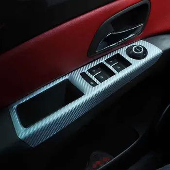 MCrea Augstas Kvalitātes Auto Stils Oglekļa Šķiedras Uzlīmes, Windows Vadības Panelī Interjera Uzlīmes Chevrolet Cruze Piederumi