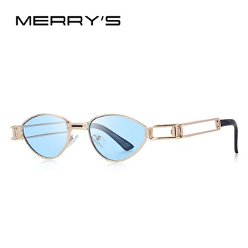 MERRYS DIZAINA Vīrieši/Sievietes Steampunk Saulesbrilles Vintage Brilles UV400 Aizsardzība S6171